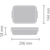 Brabantia Make & Take ételhordozó doboz - rozsdamentes acél 1100ml