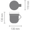Brabantia Make & Take leveses bögre - sötétszürke 600ml