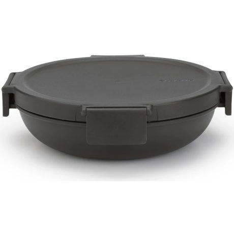 Brabantia Make & Take kerek ételhordozó doboz - sötétszürke 1000ml