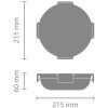 Brabantia Make & Take kerek ételhordozó doboz - világosszürke 1000ml