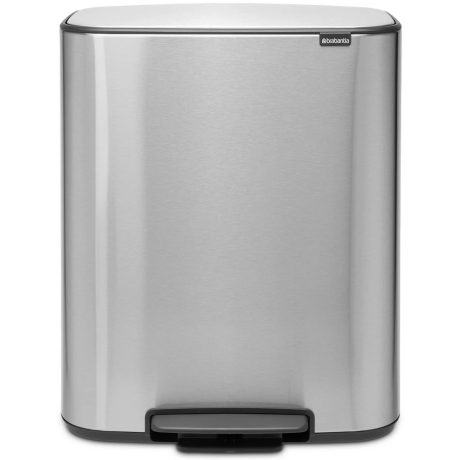 Brabantia Bo Pedal Bin acél pedálos szemetes - rozsdamentes acél, selyem ujjlenyomatmentes 60L