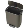 Brabantia Bo Pedal Bin acél pedálos szemetes - platinaszürke 60L