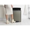 Brabantia Bo Pedal Bin acél pedálos szemetes - platinaszürke 60L