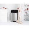 Brabantia Bo Pedal Bin acél pedálos szelektív szemetes - rozsdamentes acél, selyem ujjlenyomatmentes 2x30L