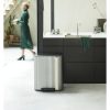 Brabantia Bo Pedal Bin acél pedálos szelektív szemetes - rozsdamentes acél, selyem ujjlenyomatmentes 2x30L