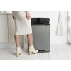 Brabantia Bo Pedal Bin acél pedálos szelektív szemetes - betonszürke ásványi textúra 2x30L