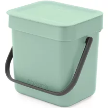   Brabantia Sort & Go szemetes felnyitható fedéllel, fogantyúval - jáde zöld 3L