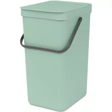   Brabantia Sort & Go szemetes felnyitható fedéllel, fogantyúval - jáde zöld 16L