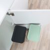 Brabantia Sort & Go Built in Bin beépített szemetes, ajtóra szerelhető - sötét szürke és jáde zöld 2x12L