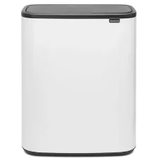   Brabantia Bo Touch Bin XXL nyomófedeles szelektív szemetes - fehér 2x30L