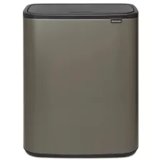   Brabantia Bo Touch Bin XXL nyomófedeles szelektív szemetes - platinaszürke 2x30L