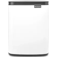   Brabantia Bo Waste Bin szemetes felnyitható fedéllel, fali/álló - fehér 7L