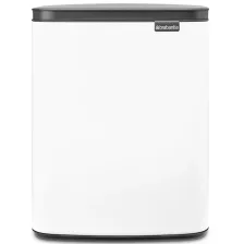   Brabantia Bo Waste Bin szemetes felnyitható fedéllel, fali/álló - fehér 12L