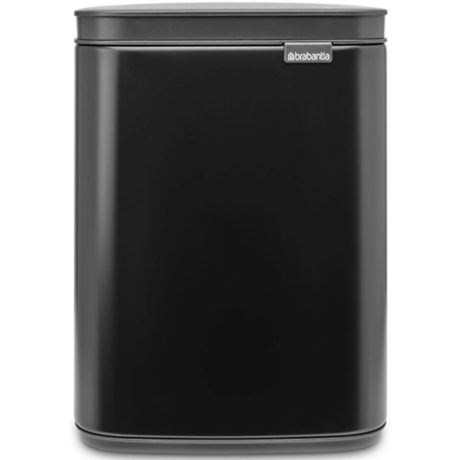 Brabantia Bo Waste Bin acél szemetes felnyitható fedéllel, fali/álló - matt fekete 4L