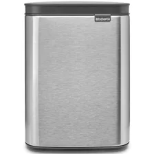   Brabantia Bo Waste Bin szemetes felnyitható fedéllel, fali/álló - rozsdamentes acél, selyem ujjlenyomatmentes 4L