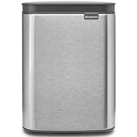 Brabantia Bo Waste Bin acél szemetes felnyitható fedéllel, fali/álló - rozsdamentes acél, selyem ujjlenyomatmentes 4L