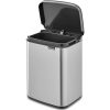 Brabantia Bo Waste Bin acél szemetes felnyitható fedéllel, fali/álló - rozsdamentes acél, selyem ujjlenyomatmentes 4L