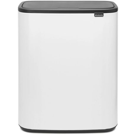 Brabantia Bo Touch Bin XXL acél nyomófedeles szemetes - fehér 60L