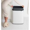 Brabantia Bo Touch Bin XXL acél nyomófedeles szemetes - fehér 60L