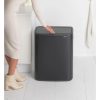 Brabantia Bo Touch Bin XXL acél nyomófedeles szemetes - matt fekete 60L