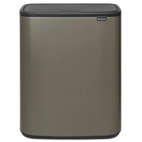 Brabantia Bo Touch Bin XXL acél nyomófedeles szemetes - platinaszürke 60L