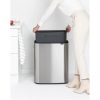 Brabantia Bo Touch Bin XXL acél nyomófedeles szemetes - rozsdamentes acél, selyem ujjlenyomatmentes 60L