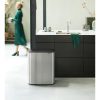 Brabantia Bo Touch Bin XXL acél nyomófedeles szemetes - rozsdamentes acél, selyem ujjlenyomatmentes 60L