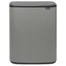   Brabantia Bo Touch Bin XXL nyomófedeles szemetes - betonszürke ásványi textúra 60L