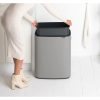 Brabantia Bo Touch Bin XXL acél nyomófedeles szemetes - betonszürke ásványi textúra 60L