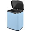 Brabantia Bo Waste Bin acél szemetes felnyitható fedéllel, fali/álló - álomkék 7L