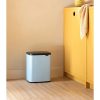 Brabantia Bo Waste Bin acél szemetes felnyitható fedéllel, fali/álló - álomkék 12L