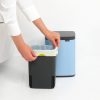 Brabantia Bo Waste Bin acél szemetes felnyitható fedéllel, fali/álló - álomkék 4L