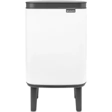   Brabantia Bo Waste Bin Hi szemetes felnyitható fedéllel, lábakkal - fehér 4L