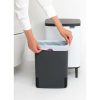 Brabantia Bo Waste Bin Hi acél szemetes felnyitható fedéllel, lábakkal - fehér 12L