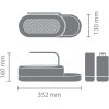 Brabantia SinkStyle 3db-os konyhai rendszerező és adagoló szett - szürke