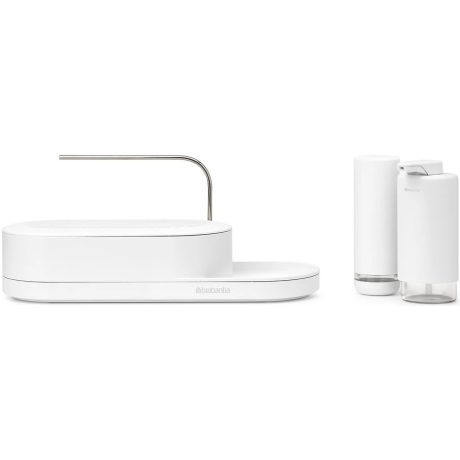 Brabantia SinkStyle 3db-os konyhai rendszerező és adagoló szett - fehér