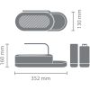 Brabantia SinkStyle 3db-os konyhai rendszerező és adagoló szett - fehér