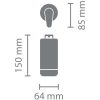 Brabantia SinkStyle konyhai szappanadagoló üvegtartállyal - fehér 200ml