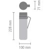 Brabantia Make & Take duplafalú termosz - sötétszürke 500ml