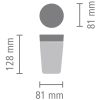 Brabantia Make & Take duplafalú termoszbögre - sötétszürke 200ml