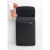 Brabantia Bo Waste Bin acél szemetes felnyitható fedéllel, fali/álló - matt fekete 12L