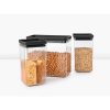 Brabantia 3db-os tárolóedény készlet - sötétszürke 2x1,6L + 3,5L