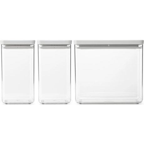 Brabantia 3db-os tárolóedény készlet - világosszürke 2x1,6L + 3,5L