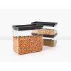 Brabantia 3db-os tárolóedény készlet - sötétszürke 2x1,5L + 3,5L