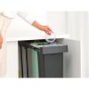 Brabantia Sort & Go Built in Bin beépített szemetes, kihúzható - sötét szürke és jáde zöld 2x30L