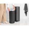 Brabantia NewIcon acél pedálos szemetes - magabiztos szürke 30L