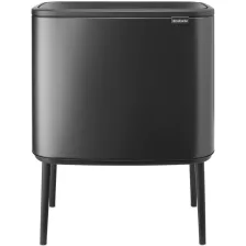   Brabantia Bo Touch Bin nyomófedeles szelektív szemetes lábakkal - magabiztos szürke 3x11L