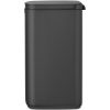 Brabantia Bo Waste Bin acél szemetes felnyitható fedéllel, fali/álló - Hat. szürke 12L