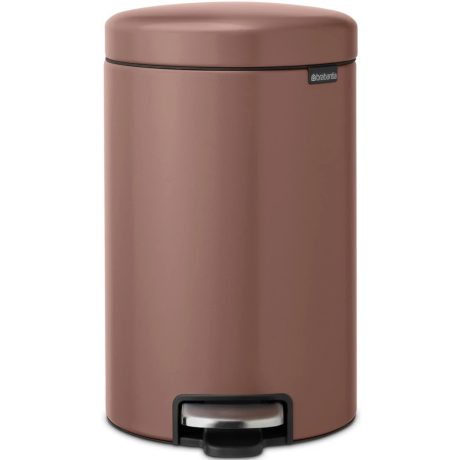 Brabantia NewIcon acél pedálos szemetes - szaténrózsaszín taupe 12L