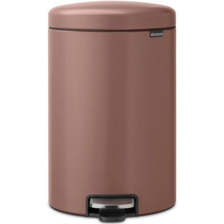 Brabantia NewIcon acél pedálos szemetes - szaténrózsaszín taupe 20L